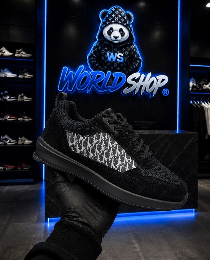 Sneakers chunky logo - Gris